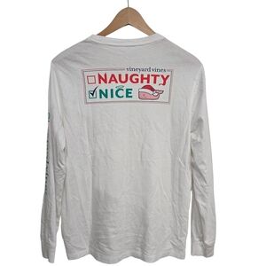 Vineyard Vines Christmas White Long Sleeve Shirt